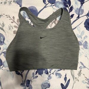 Nike Women's Grey Sports Bra Medium Support